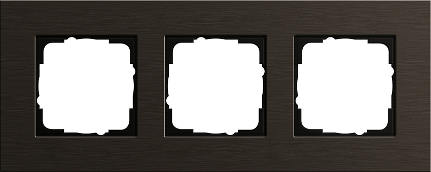 GIRA 0213127 Rahmen 3-Fach Esprit Aluminium-Braun GIRA 0213127 Rahmen 3-Fach Esprit Aluminium-Braun