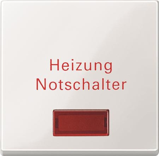 Merten 432919 Wippe mit Symbolfenster und Aufdruck "Heizung Notschalter" Polarweiß-Glänzend