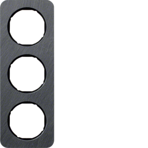 Berker 10132384 Rahmen 3Fach R.1 Schiefer Anthrazit/Schwarz Glänzend Berker 10132384 Rahmen 3Fach R.1 Schiefer Anthrazit/Schwarz Glänzend