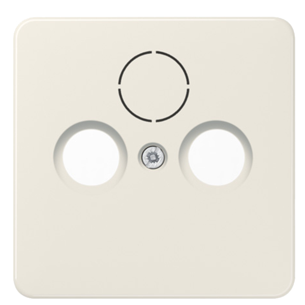 JUNG 561SAT Abdeckung TV 3-Loch Cremeweiß JUNG 561SAT Abdeckung TV 3-Loch Cremeweiß