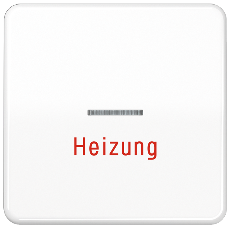 JUNG CD590HWW Kontroll-Wippe mit Aufschrift "Heizung"
 Alpinweiß