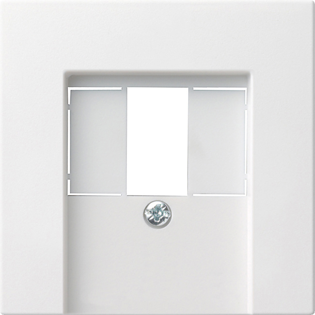 GIRA 027603 Abdeckung TAE/ USB Reinweiß-Glänzend GIRA 027603 Abdeckung TAE/ USB Reinweiß-Glänzend
