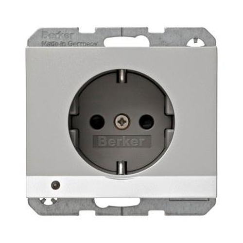 Berker 41097003 Steckdose SCHUKO m. LED-Orientierungslicht u. erhöhtem Berührungsschutz K.5 Alu Berker 41097003 Steckdose SCHUKO m. LED-Orientierungslicht u. erhöhtem Berührungsschutz K.5 Alu