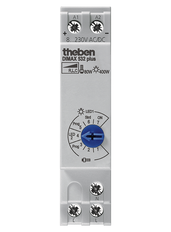 Theben DIMAX 532 plus Universaldimmer REG LED 5320001 Theben DIMAX 532 plus Universaldimmer REG LED 5320001