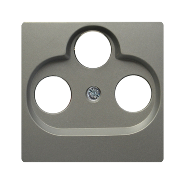 Moderna 3-Loch Abdeckung Silber Moderna 3-Loch Abdeckung Silber