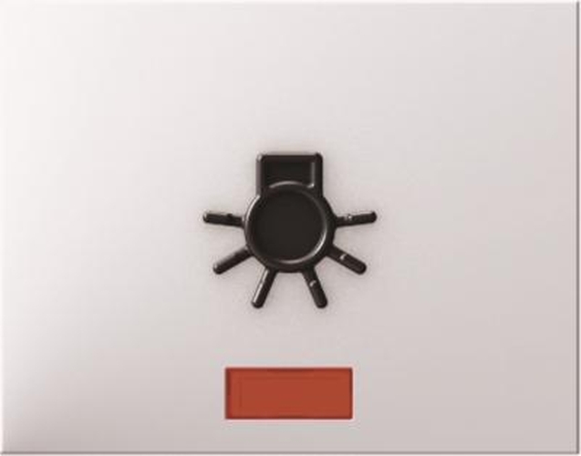 Berker 16517109 Wippe mit roter Linse und abtastbarem Symbol Licht K.1 Polarweiß, Glänzend Berker 16517109 Wippe mit roter Linse und abtastbarem Symbol Licht K.1 Polarweiß, Glänzend