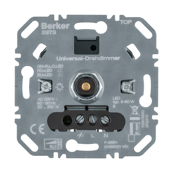Berker Uni-Drehdimmer 2973 (R L C LED) Berker Uni-Drehdimmer 2973 (R L C LED)