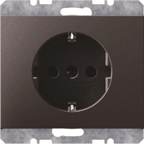 Berker 47357006 Steckdose-SCHUKO erhöhtem Berührungsschutz K.1 Anthrazit Matt Berker 47357006 Steckdose-SCHUKO erhöhtem Berührungsschutz K.1 Anthrazit Matt