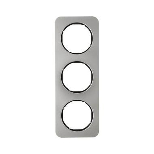 Berker 10132104 Rahmen 3Fach R.1 Edelstahl/Schwarz Berker 10132104 Rahmen 3Fach R.1 Edelstahl/Schwarz