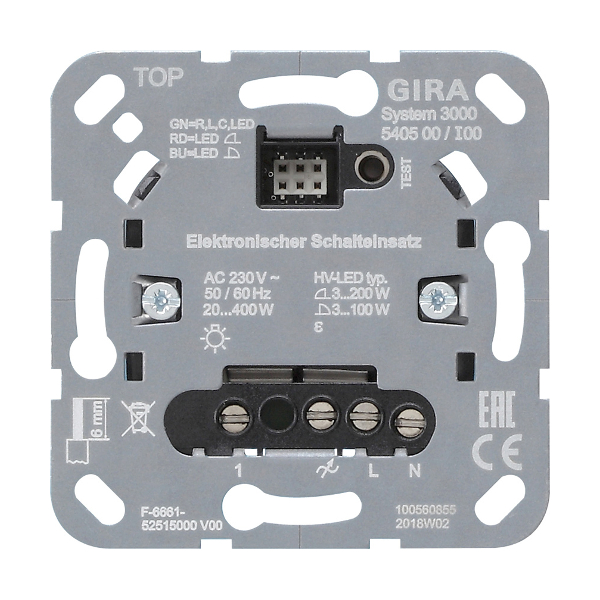 Gira 540500 Elektronischer Schalteinsatz System 3000