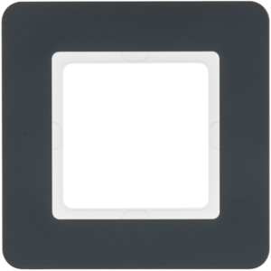 Berker 10116186 Rahmen 1Fach, Berker Q.7, Anthrazit Samt Berker 10116186 Rahmen 1Fach, Berker Q.7, Anthrazit Samt