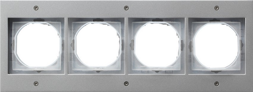GIRA 021465 Rahmen 4-Fach TX_44 Farbe Aluminium GIRA 021465 Rahmen 4-Fach TX_44 Farbe Aluminium