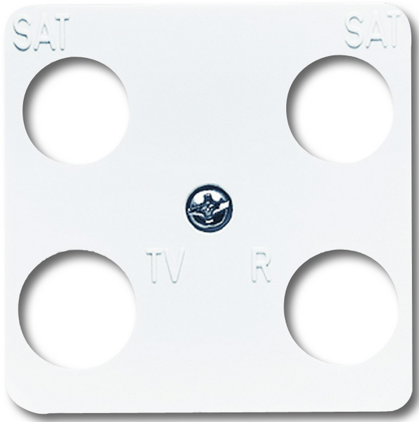 Busch-Jaeger 1743-04-214 Abdeckung TV 4-Loch Alpinweiß Busch-Jaeger 1743-04-214 Abdeckung TV 4-Loch Alpinweiß