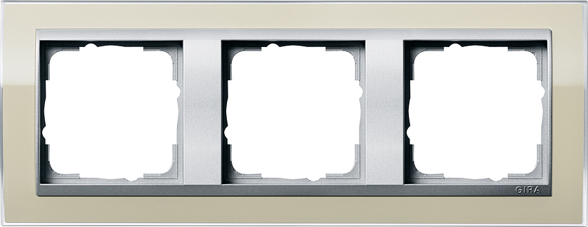 GIRA 0213776 Rahmen 3-Fach Event Farbe-Sand/Farbe-Alu GIRA 0213776 Rahmen 3-Fach Event Farbe-Sand/Farbe-Alu