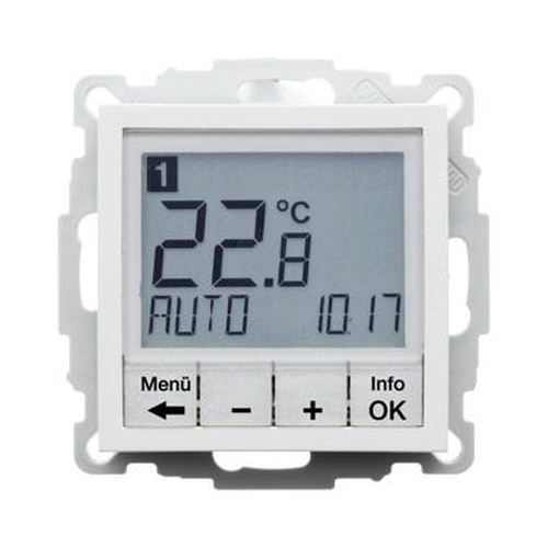 Berker 20448989 Temp.-Regler, Schließer, mit Z.-Stk., zeitgesteuert S.1 Polarweiß, Glänzend Berker 20448989 Temp.-Regler, Schließer, mit Z.-Stk., zeitgesteuert S.1 Polarweiß, Glänzend