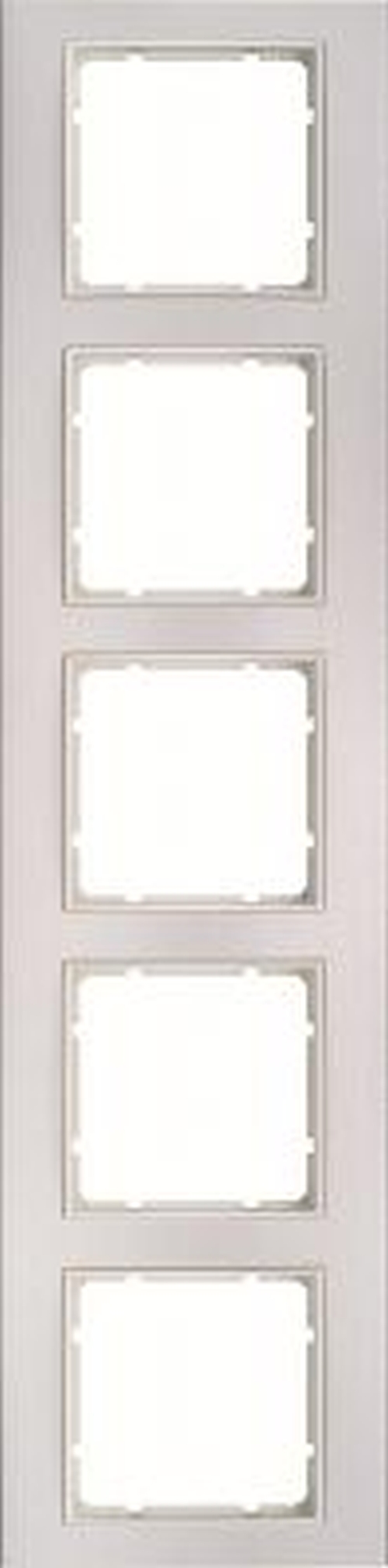 Berker 10153904 Rahmen 5Fach B.3 Alu/Polarweiß Matt Berker 10153904 Rahmen 5Fach B.3 Alu/Polarweiß Matt