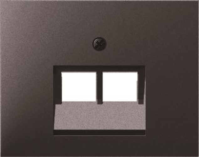 Berker 14097006 Zentralstück für UAE Steckdose 2fach K.1 Anthrazit, Matt Berker 14097006 Zentralstück für UAE Steckdose 2fach K.1 Anthrazit, Matt