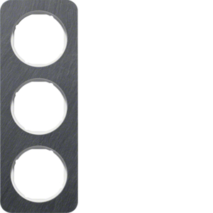 Berker 10132389 Rahmen 3Fach R.1 Schiefer Anthrazit/Polarweiß Glänzend Berker 10132389 Rahmen 3Fach R.1 Schiefer Anthrazit/Polarweiß Glänzend