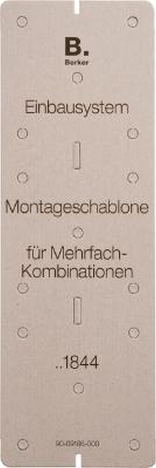 Berker Integro 91844 Montageschablone 3-Fach, Karton Grau Berker Integro 91844 Montageschablone 3-Fach, Karton Grau