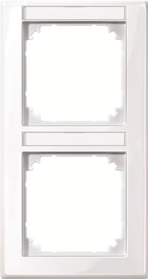 Merten 470225 Rahmen 2-Fach mit Beschriftungsträger senkrechte M-Smart Aktivweiß Glänzend Merten 470225 Rahmen 2-Fach mit Beschriftungsträger senkrechte M-Smart Aktivweiß Glänzend