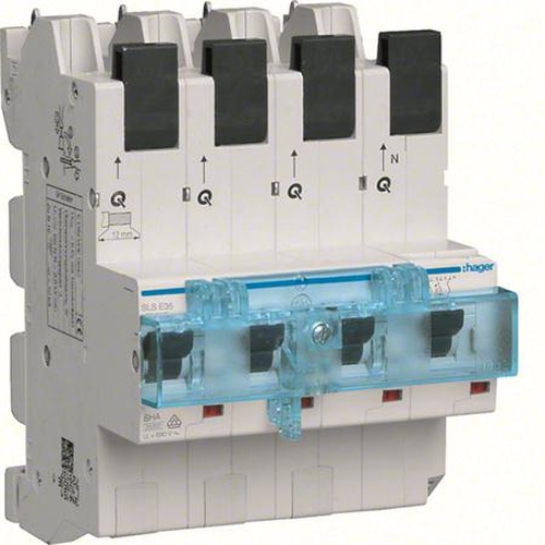 Hager HTS635E SLS-Schalter 3-Polig+NE 16A für Sammelschiene