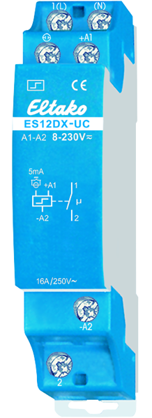 Eltako ES12DX-UC Stromstoßschalter, 1 Schließer Eltako ES12DX-UC Stromstoßschalter, 1 Schließer