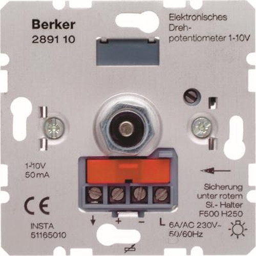 Berker 289110 Drehpotenziometer Einsätz 1-10 V Hauselektronik Berker 289110 Drehpotenziometer Einsätz 1-10 V Hauselektronik