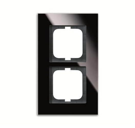 Busch-Jaeger 1722-825 Rahmen 2-Fach Schwarz-Glas Busch-Jaeger 1722-825 Rahmen 2-Fach Schwarz-Glas