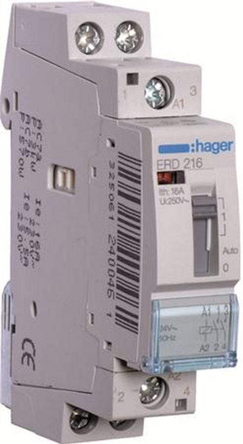 Hager ERD216 Installationsrelais 2 Schließer 16A230V