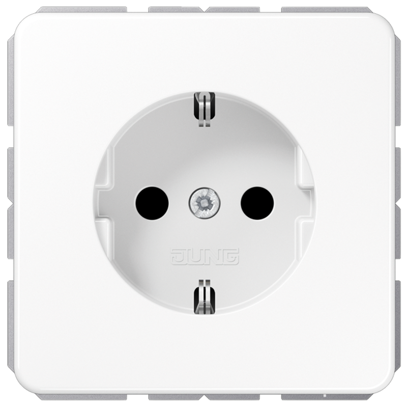 JUNG CD1520KIWW Steckdosen-Einsatz mit EBS Alpinweiß JUNG CD1520KIWW Steckdosen-Einsatz mit EBS Alpinweiß