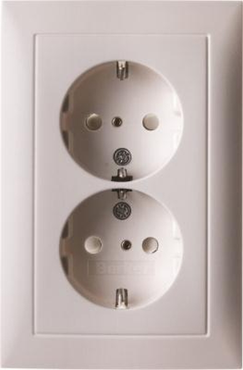 Berker 47549909 Doppelsteckdose SCHUKO mit Abdeckplatte S.1 Polarweiß, Matt Berker 47549909 Doppelsteckdose SCHUKO mit Abdeckplatte S.1 Polarweiß, Matt