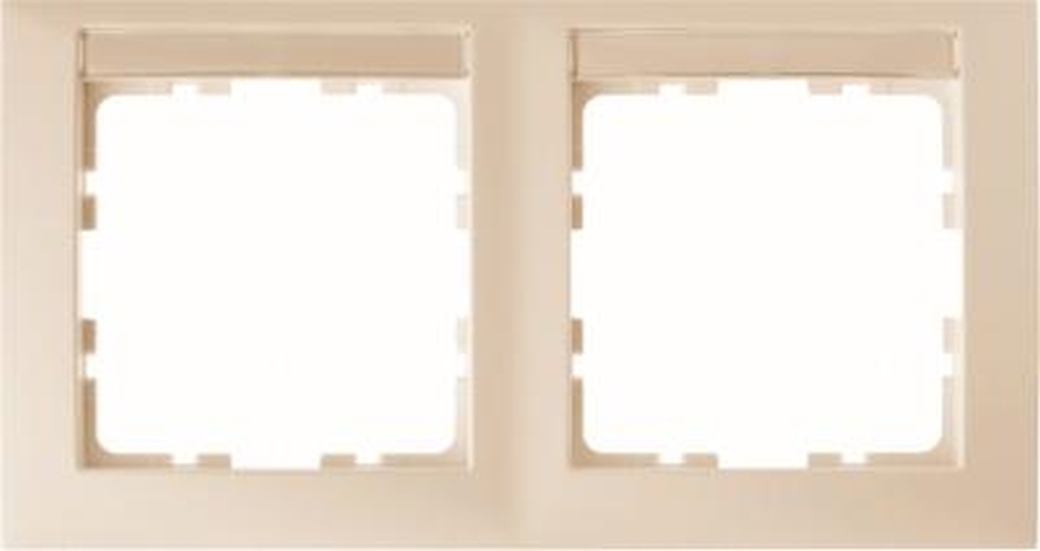 Berker 10228912 Rahmen mit Beschriftungsfeld 2Fach Waagerecht S.1 Weiß, Glänzend Berker 10228912 Rahmen mit Beschriftungsfeld 2Fach Waagerecht S.1 Weiß, Glänzend