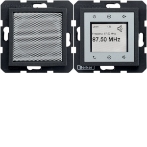 Berker 28801606 Radio Touch und Lautsprecher B.3/B.7 Anthrazit, Matt