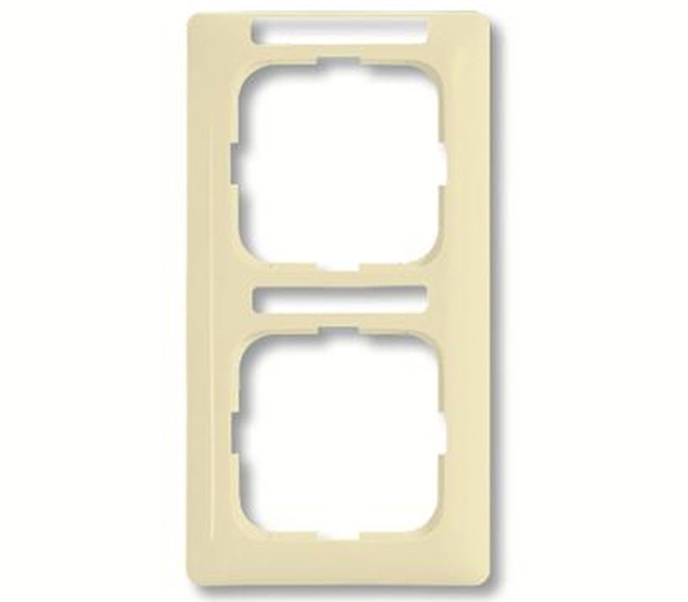 Busch-Jaeger 1722NSKA-212 Rahmen 2-Fach mit Sichtfenster Senkrecht Cremeweiß Busch-Jaeger 1722NSKA-212 Rahmen 2-Fach mit Sichtfenster Senkrecht Cremeweiß