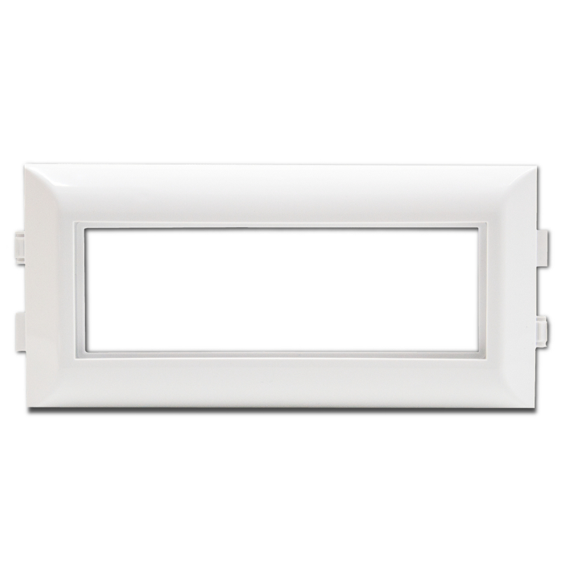 Rahmen 3-Fach für 45x45 mm Module Reinweiß Rahmen 3-Fach für 45x45 mm Module Reinweiß