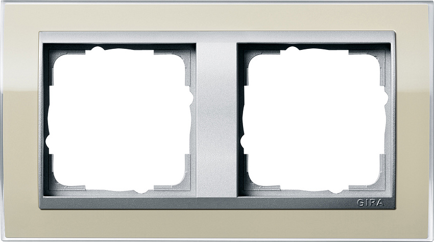 GIRA 0212776 Rahmen 2-Fach Event Farbe-Sand/Farbe-Alu GIRA 0212776 Rahmen 2-Fach Event Farbe-Sand/Farbe-Alu