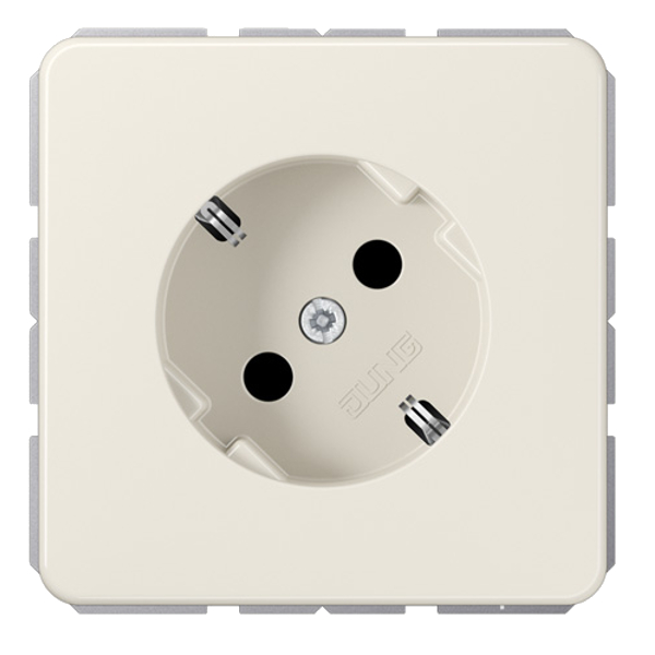 JUNG 520-45 Steckdosen-Einsatz 45° Cremeweiß JUNG 520-45 Steckdosen-Einsatz 45° Cremeweiß