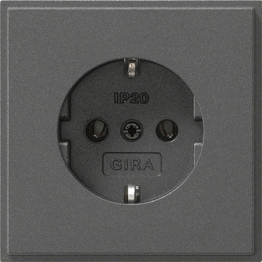 GIRA 418867 Steckdosen-Einsatz Anthrazit GIRA 418867 Steckdosen-Einsatz Anthrazit