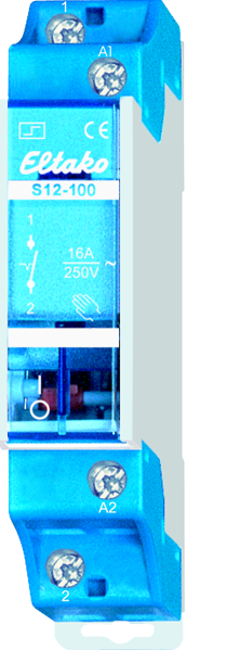 Eltako S12-100-230V Stromstoßschalter 1 Schließer 16 A Eltako S12-100-230V Stromstoßschalter 1 Schließer 16 A