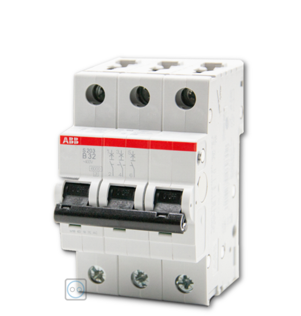 ABB S203-B32 Sicherungsautomat 3-Polig B32 ABB S203-B32 Sicherungsautomat 3-Polig B32