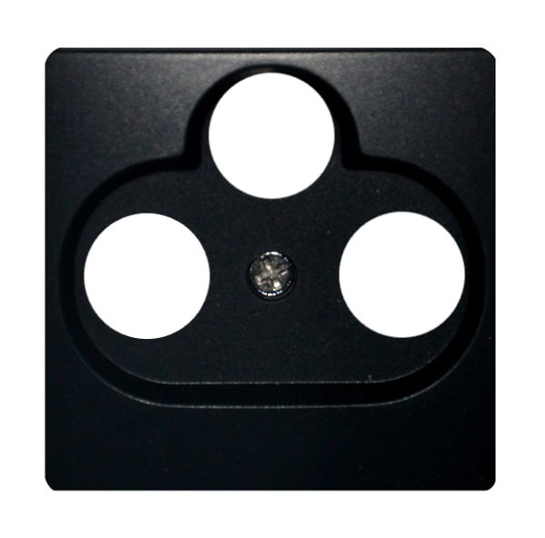 Moderna 3-Loch Abdeckung Schwarz Moderna 3-Loch Abdeckung Schwarz
