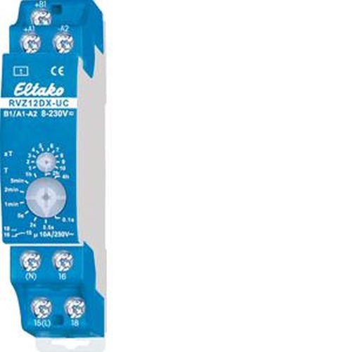 Eltako RVZ12DX-UC Zeitrelais 1 Wechsler potenzialfrei Eltako RVZ12DX-UC Zeitrelais 1 Wechsler potenzialfrei