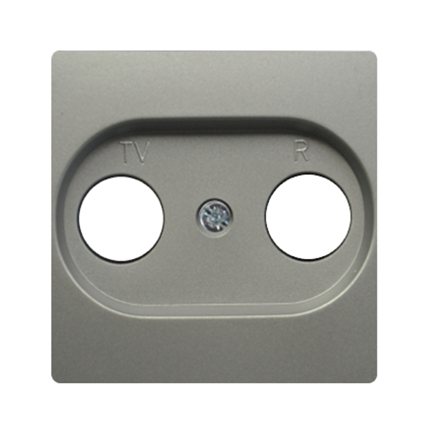 Moderna 2-Loch Abdeckung Silber Moderna 2-Loch Abdeckung Silber