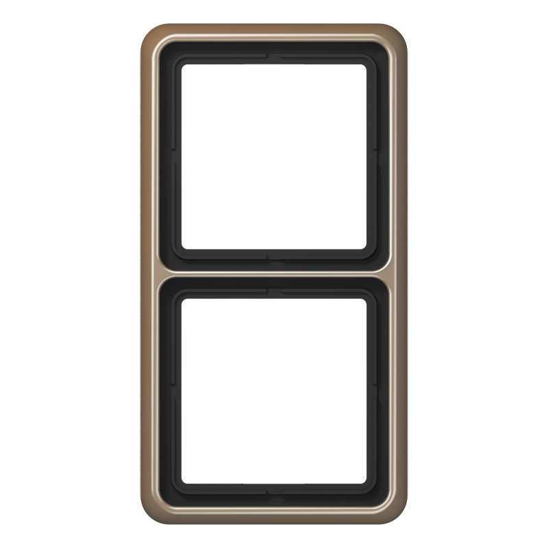 JUNG CD582GB Rahmen 2-Fach Gold-Bronze JUNG CD582GB Rahmen 2-Fach Gold-Bronze