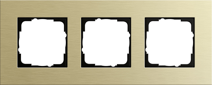 GIRA  0213217 Rahmen 3-Fach Esprit Aluminium-Hellgold GIRA  0213217 Rahmen 3-Fach Esprit Aluminium-Hellgold
