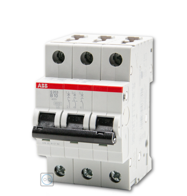 ABB S203-B10 Sicherungsautomat 3-Polig B10 ABB S203-B10 Sicherungsautomat 3-Polig B10
