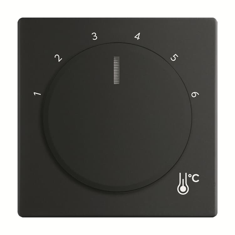 Busch-Jaeger 1794 R-885 Abdeckung für Raumtemperaturregler Schwarz matt