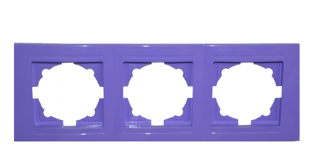 Moderna 3-Fach Abdeckrahmen Lila Moderna 3-Fach Abdeckrahmen Lila
