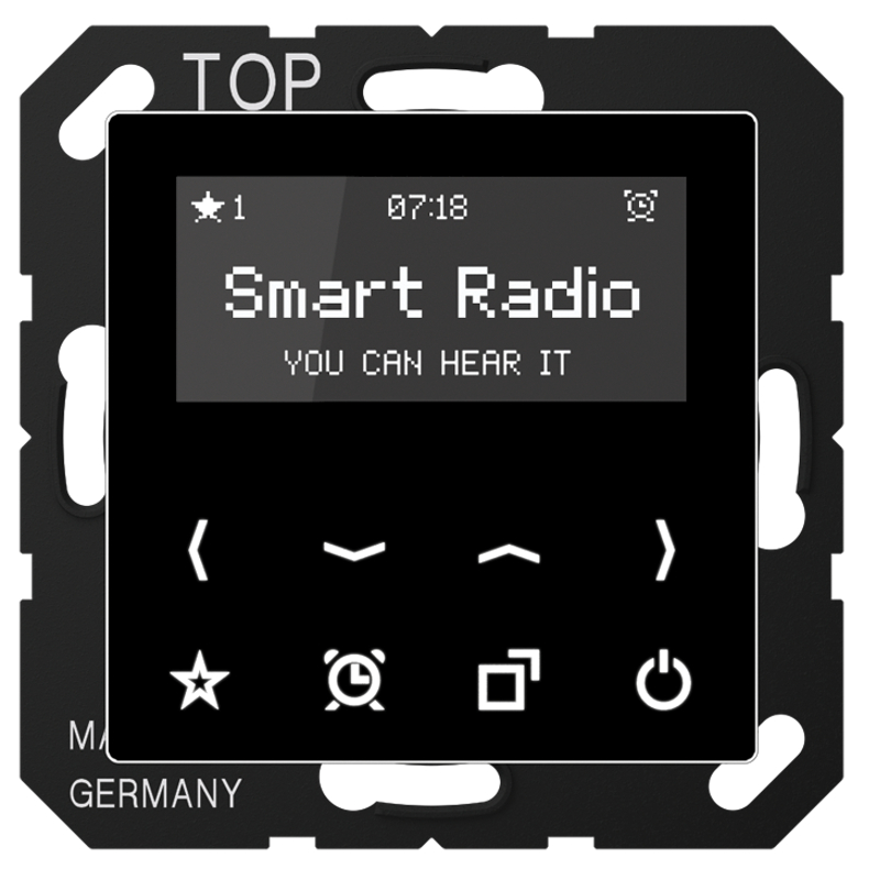 JUNG RADA508SW Smart Radio
 Schwarz