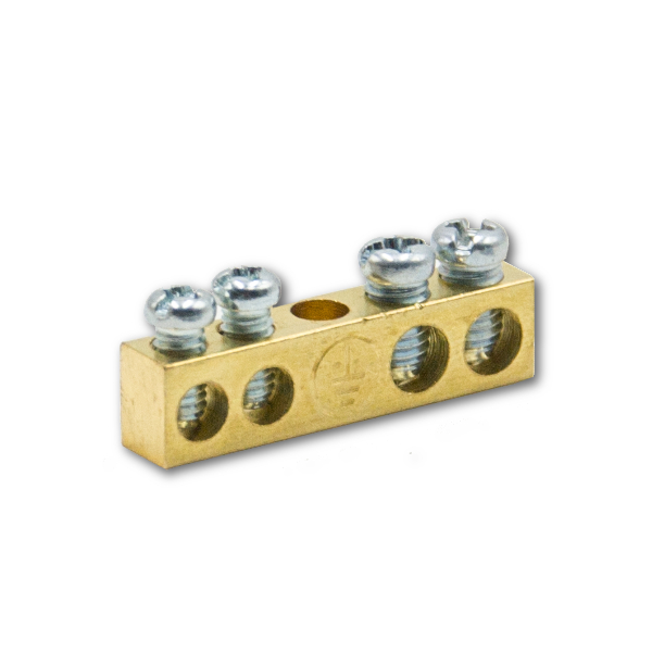 VIKO Messing Anschlußklemme 1x4 VIKO Messing Anschlußklemme 1x4